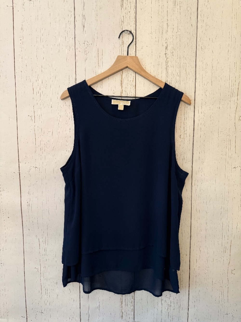 Michael Kors Navy Sleeveless Blouse/Top